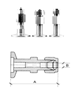 Adattatore KF Tubo Inox con schema